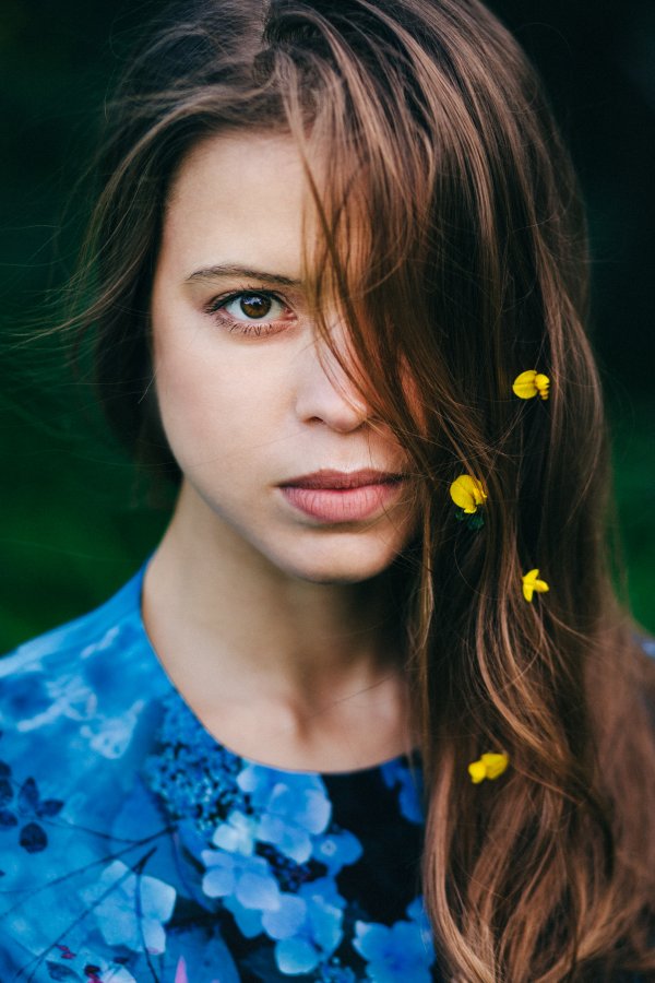 Anastasiya in the Olive Grove